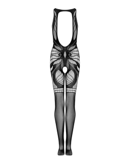 Сітчастий бодістокінг без рукавів Obsessive Bodystocking G331 S/M/L, black, з доступом - - фото №4