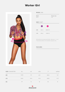 Obsessive Worker Girl L/XL - - фото №5