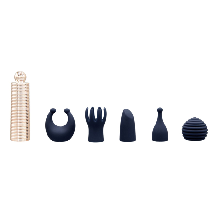 Вібромасажер Pillow Talk Secrets Desires 6-Piece Mini Massager Set - Navy №2