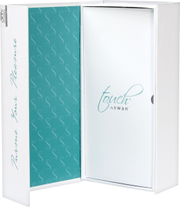 Вібратор-кролик Touch by SWAN - Trio Teal, сенсорне керування, ротація, діаметр 3,8 см - №8