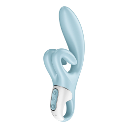 Вібратор-кролик Satisfyer Touch Me Blue, подвійний відросток, 3 потужні мотори - - фото №5