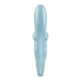 Вібратор-кролик Satisfyer Touch Me Blue, подвійний відросток, 3 потужні мотори - - фото №3