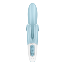 Вібратор-кролик Satisfyer Touch Me Blue, подвійний відросток, 3 потужні мотори - - фото №6