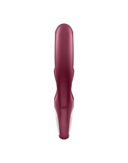 Вібратор-кролик Satisfyer Love Me Red, гнучкий, відросток з потрійним кінчиком - - фото №5