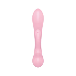 Двосторонній вібратор-кролик Satisfyer Triple Oh Pink, 3 мотори, руків’я-масажер - №4