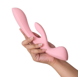 Двосторонній вібратор-кролик Satisfyer Triple Oh Pink, 3 мотори, руків’я-масажер - №6