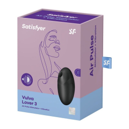 Вакуумний стимулятор Satisfyer Vulva Lover 3 Black - - фото №4