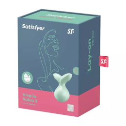 Мінівібромасажер Satisfyer Viva la Vulva 3 Mint - - фото №6
