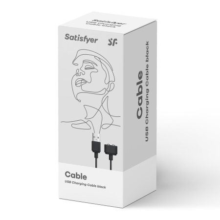 Зарядка (запасний кабель) для іграшок Satisfyer USB charging cable Black - фото №5