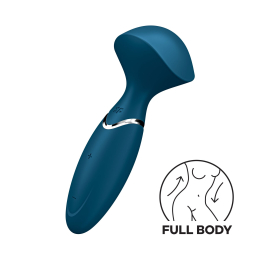 Вібромасажер Satisfyer Mini Wand-er Blue - фото