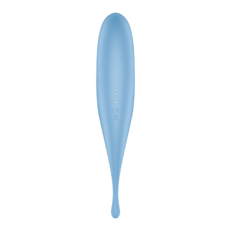 Вібратор для клітора з вакуумною стимуляцією Satisfyer Twirling Pro Blue - фото №4