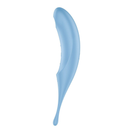 Вібратор для клітора з вакуумною стимуляцією Satisfyer Twirling Pro Blue - - фото №2