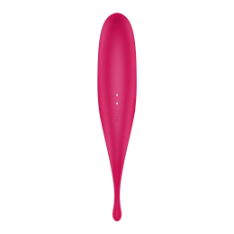 Вібратор для клітора з вакуумною стимуляцією Satisfyer Twirling Pro Red - - фото №4