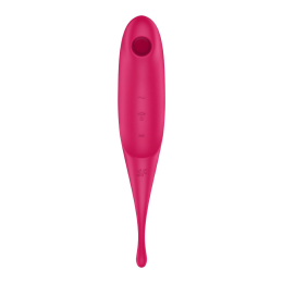 Вібратор для клітора з вакуумною стимуляцією Satisfyer Twirling Pro Red - - фото №3