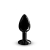 Металева анальна пробка з кристалом Dorcel Diamond Plug Black S - фото