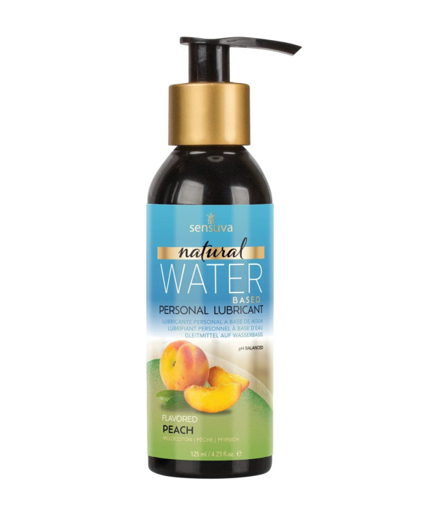 Змазка на водній основі Sensuva Natural Water-Based Peach (125 мл) без гліцерину та парабенів - фото