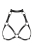 Портупея на груди Obsessive A740 harness black O/S, штучна шкіра - фото