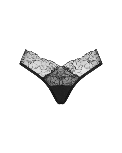 Сітчасті трусики під омбре Obsessive Bella Rou panties XL/2XL - фото №5