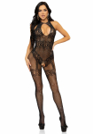 (SALE) Бодістокінг Leg Avenue Rhinestone Lace and Net Bodystocking OS Black (SALE) Бодістокінг Leg Avenue Rhinestone Lace and Net Bodystocking OS Black - фото №3