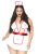 Костюм медсестри Leg Avenue Nightshift Nurse XL/XXL, сукня, трусики, шапочка - фото