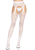 Ажурні колготки із сердечками Leg Avenue Heart White, one size, імітація панчіх - фото