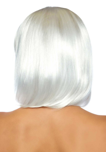 Перука, що світиться в темряві Leg Avenue Pearl short natural bob wig White, коротка, перлинна, 33 с - фото №4