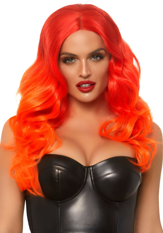 Руда перука омбре Leg Avenue Ombre long wavy wig, довга, локони, 61 см - фото