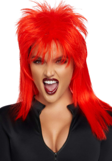 Перука рок-зірки Leg Avenue Unisex rockstar wig Red, унісекс, 53 см - фото