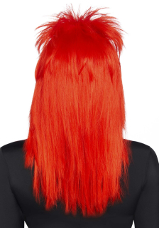 Перука рок-зірки Leg Avenue Unisex rockstar wig Red, унісекс, 53 см - - фото №2