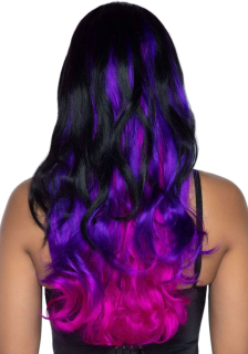 Leg Avenue Allure Multi Color Wig Black/Purple - - фото №2