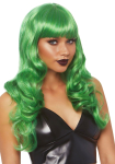 Хвиляста перука Leg Avenue Misfit Long Wavy Wig Green, довга, реалістичний вигляд, 61 см - фото №1