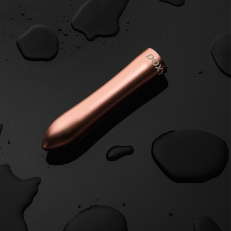 Потужна віброкуля DOXY ROSE GOLD у металевому кейсі, ультрагладенька, 7 режимів - фото №6