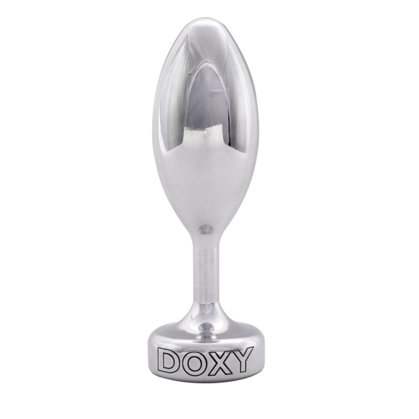 Металева анальна пробка DOXY Butt Plug SMOOTH, гладенька, діаметр 3,3 см - фото