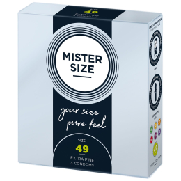 Презервативи Mister Size - pure feel - 49 (3 condoms), товщина 0,05 мм - - фото №2