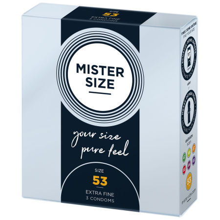 Презервативи Mister Size - pure feel - 53 (3 condoms), товщина 0,05 мм - фото №2