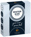 Презервативи Mister Size - pure feel - 57 (3 condoms), товщина 0,05 мм - фото №1