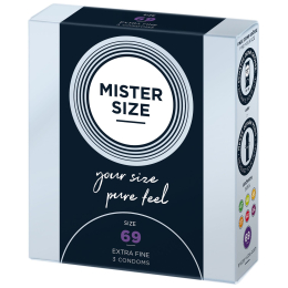 Презервативи Mister Size - pure feel - 69 (3 condoms), товщина 0,05 мм - - фото №2