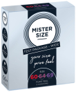 Набір презервативів Mister Size - pure feel - 60–64–69 (3 condoms), 3 розміри, товщина 0,05 мм - фото №1