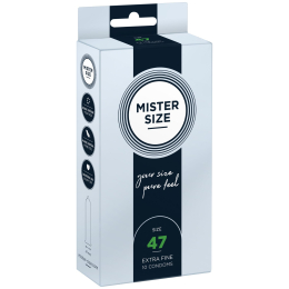 Презервативи Mister Size - pure feel - 47 (10 condoms), товщина 0,05 мм - фото