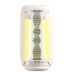 Мастурбатор TENGA PUFFY LATTE BROWN, ультрам’який матеріал, багаторазовий, наскрізний - - фото №4