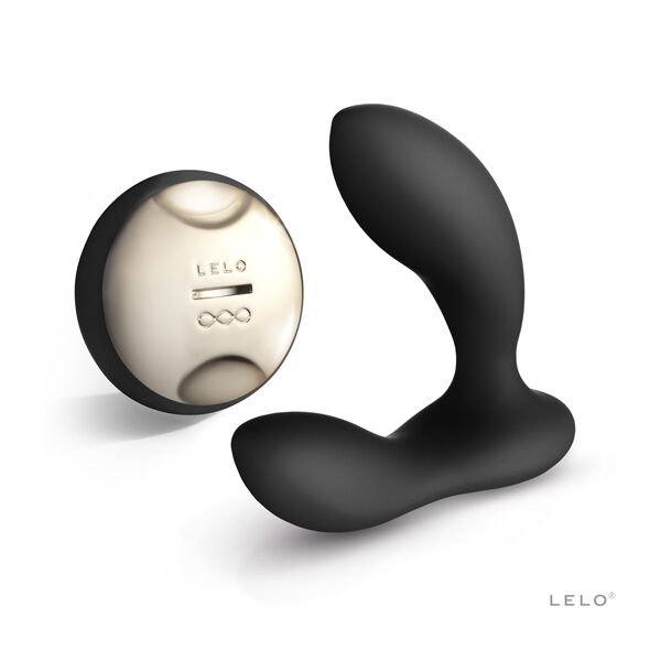 Масажер простати LELO Hugo Black, 2 мотори, пульт ДК, керування рухом - фото