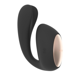 Смарт-вібратор LELO Ida Wave Black, вагінально-кліторальний, технологія WaveMotion, 2 мотори - - фото №5