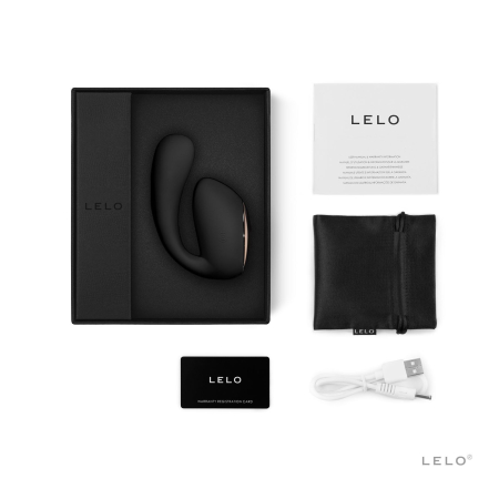 Смарт-вібратор LELO Ida Wave Black, вагінально-кліторальний, технологія WaveMotion, 2 мотори - фото №6