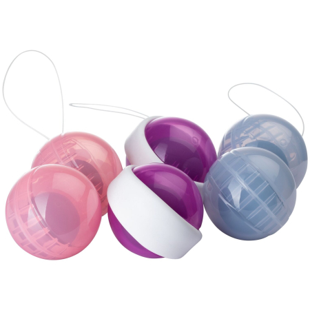 Набір вагінальних кульок LELO Beads Plus, діаметр 3,5 см, змінне навантаження 2х28, 2х37 та 2х60 г №3