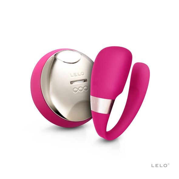 Вібратор для пар LELO Tiani 3 Cerise, 2 мотори, пульт ДК - фото