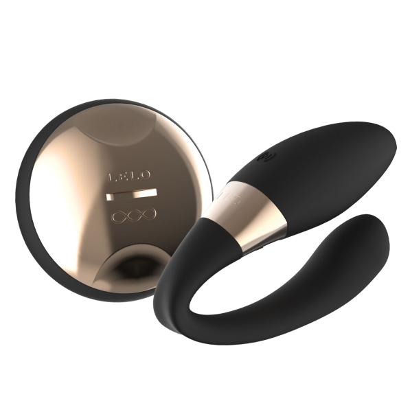 Вібратор для пар LELO Tiani Duo Black, 2 мотори, пульт ДК - фото