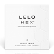 Презервативи LELO HEX Condoms Original 3 Pack, тонкі та суперміцні - фото №1