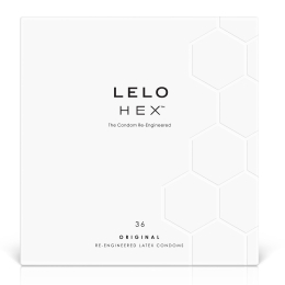 Презервативи LELO HEX Condoms Original 36 Pack, тонкі та суперміцні - фото