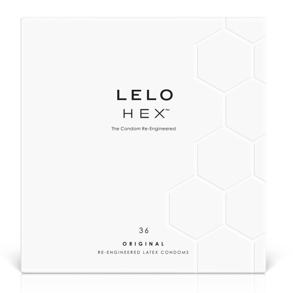 Презервативи LELO HEX Condoms Original 36 Pack, тонкі та суперміцні 