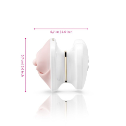 Вібратор для клітора Mystim Heart?s Desire White, 8 режимів, дуже потужний - №5